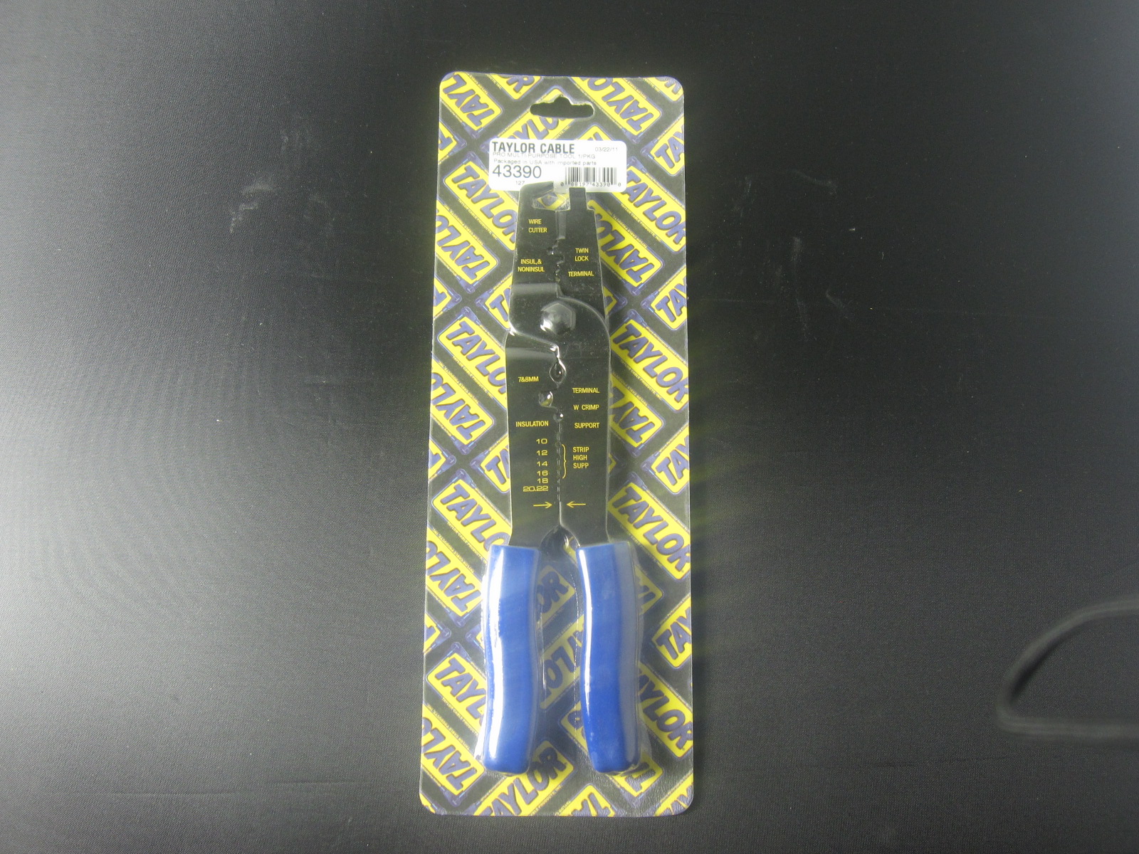 (image for) #T43390 Wire Crimping Tool,Cushion Handles, Crimps 7, 8mm Plug W